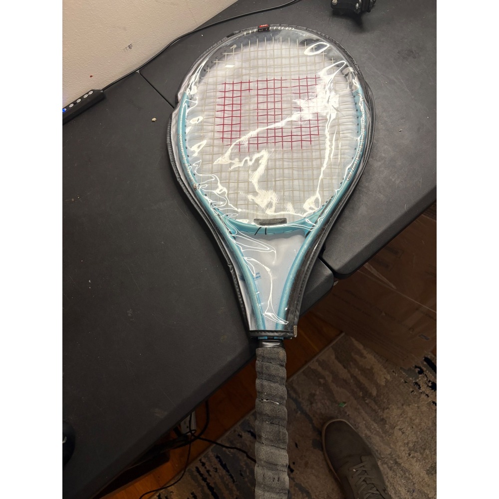 Wilson Advantage Tennis Racquet Light Blue with Williams Sisters Cover